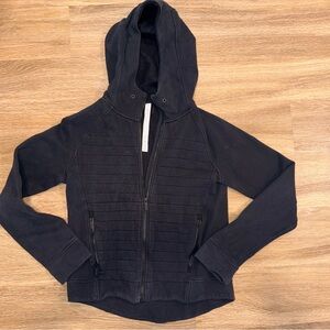 Black Hooded Women's Jacket